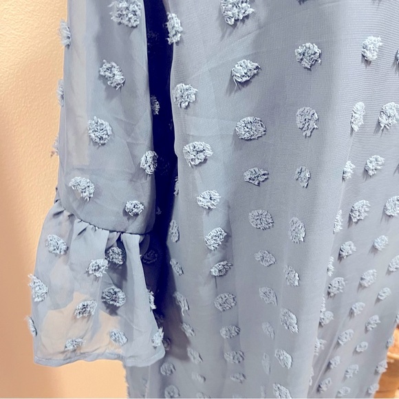 Chic Blue Textured Dress XXL - Picture 7 of 13